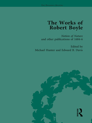 cover image of The Works of Robert Boyle, Part II Vol 3